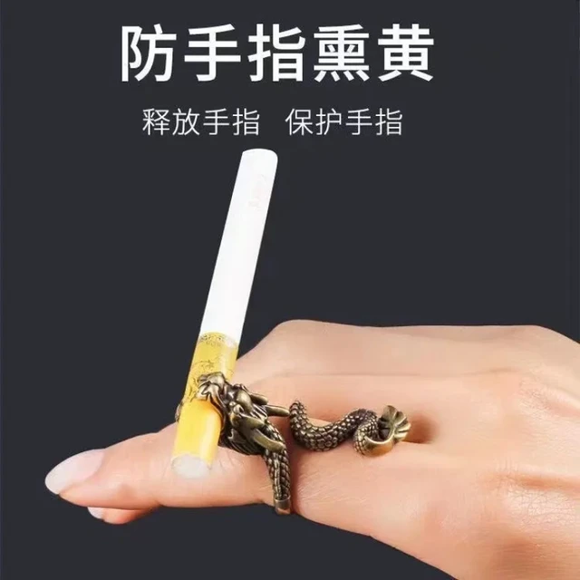 Vintage Punk Style Dragon Scorpion Cigarette Holder Ring for Men,  Personality Men's Finger Ring, Party Ring - AliExpress